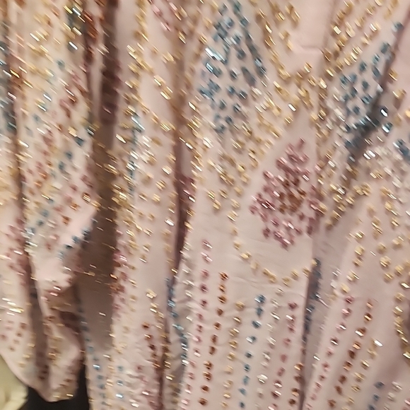 Antik Batik Pink Embellished Blouse - Picture 4 of 10